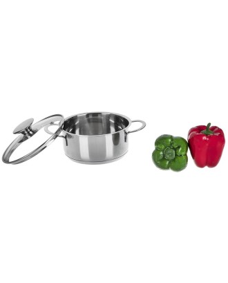 Oala cu capac pentru sosuri, inox, 1 litru, Mini Cook - KUCHENPROFI